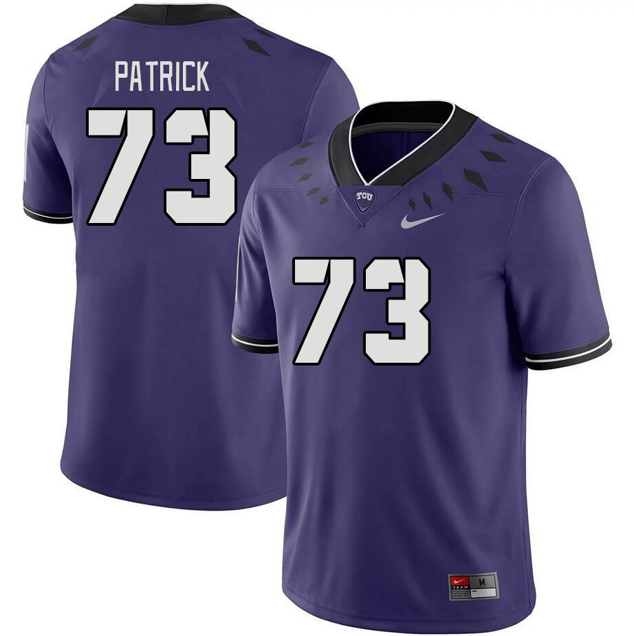 Men #73 Willis Patrick TCU Horned Frogs 2023 College Footbal Jerseys Stitched-Purple